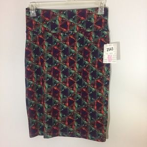 Lularoe Cassie pencil multi colored skirt